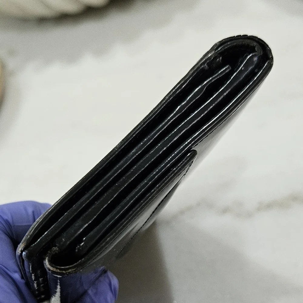 Loewe Blue Black Leather Wallet